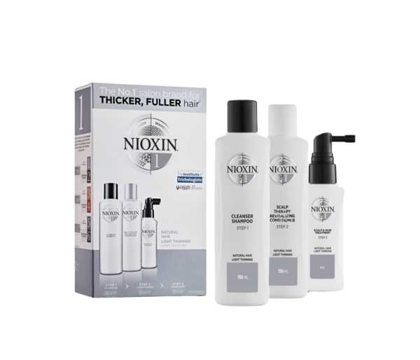 Nioxin 1 Dökülme Karşıtı Set Küçük Boy Nioxin 1 Cleanser Arındırıcı Şampuan 150 ml + Nioxin 1 Saç Derisi Bakım Kremi 150 ml + Nioxin 1 Saç ve Saç Derisi Bakım Serumu 50 ml