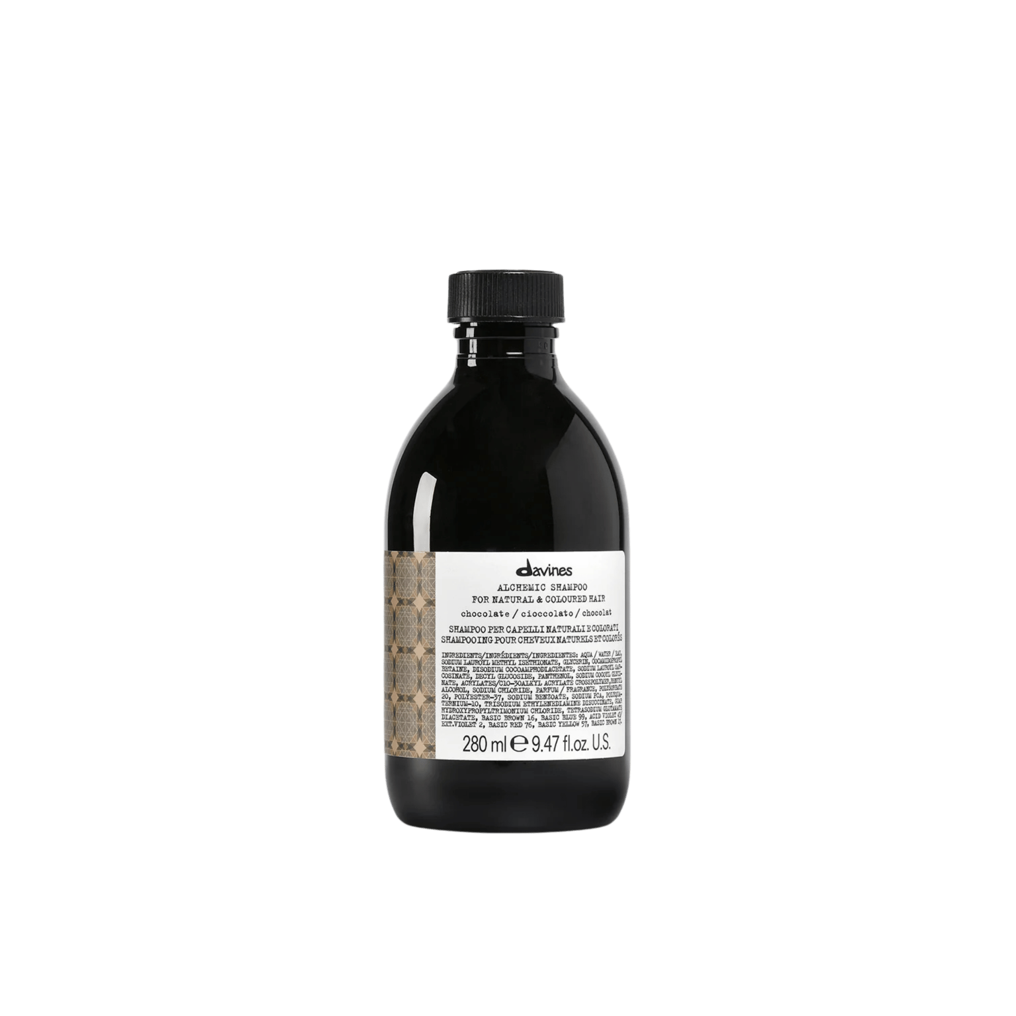 Davines Alchemic Chocolate Koyu Kahverengi ve Siyah Saçlara Özel Renk Koruyucu Şampuan 280ml