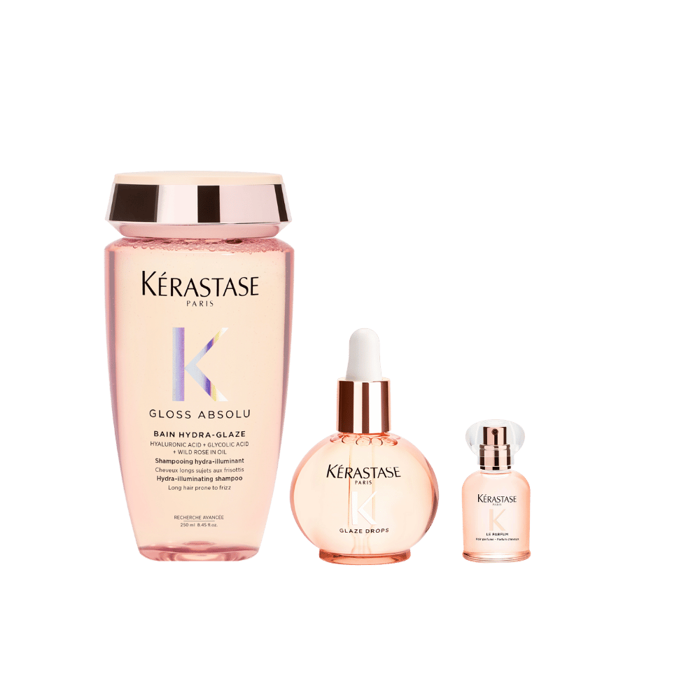 Kerastase Gloss Absolu Şampuan 250ml + Saç Yağı 45ml + Saç Parfümü 30ml Set