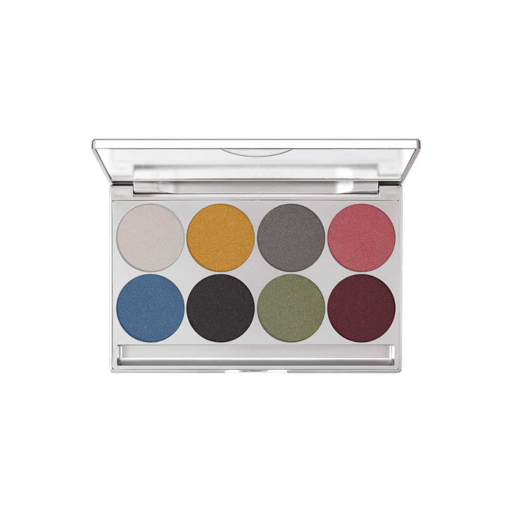 Kryolan Eye Shadow Compact Iridescent Palette 8 Renkli Far Paleti Art 5308