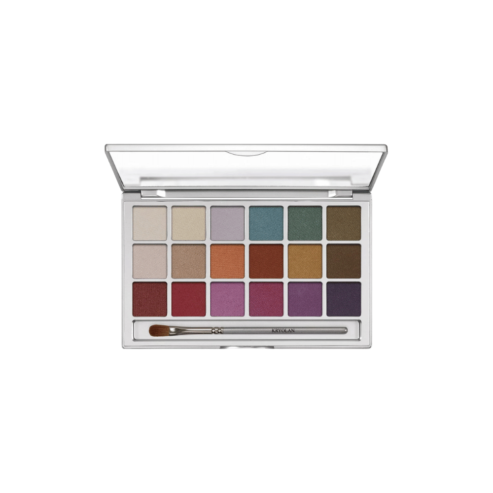 Kryolan Eye Shadow Variety 18 Renkli V1 (interferenz) Far Paleti Art 5318