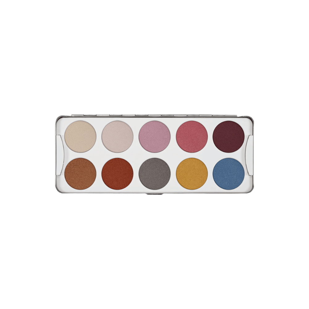 Kryolan Eye Shadow Palette Iridescent 10 Renkli Far Paleti Art 5334